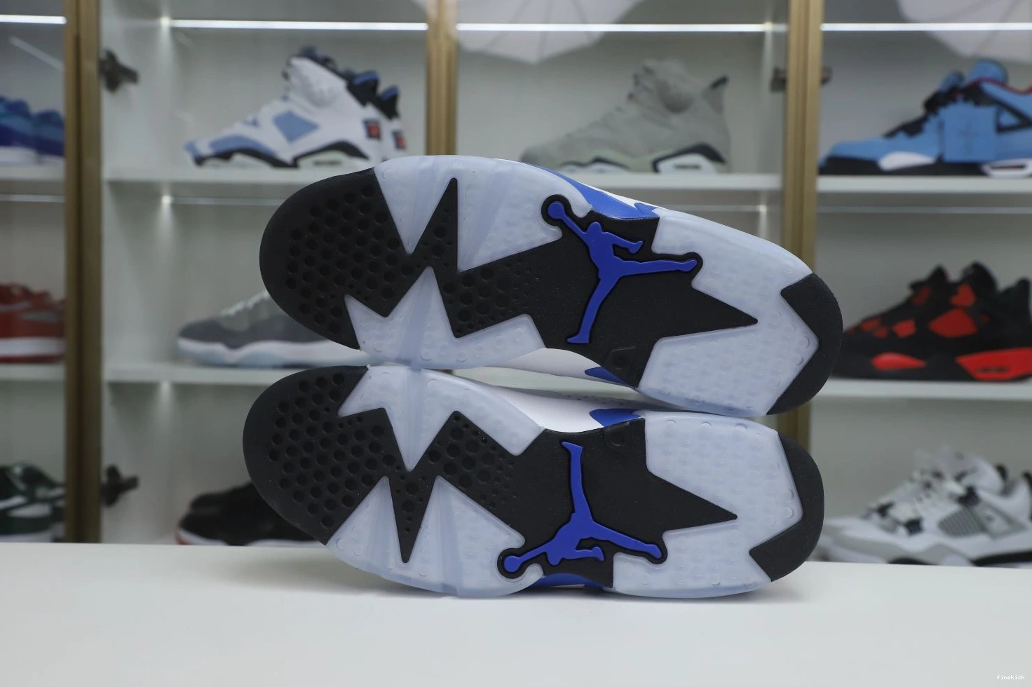 JORDAN RETRO 6 SPORT BLUE AIR 0813